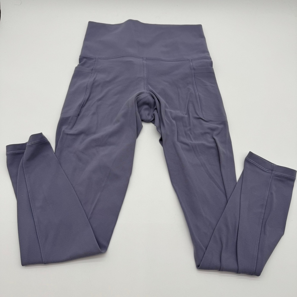 Athleta Salutation Stash Pocket II 7/8 Tight Leggings Purple Gray Women's XS